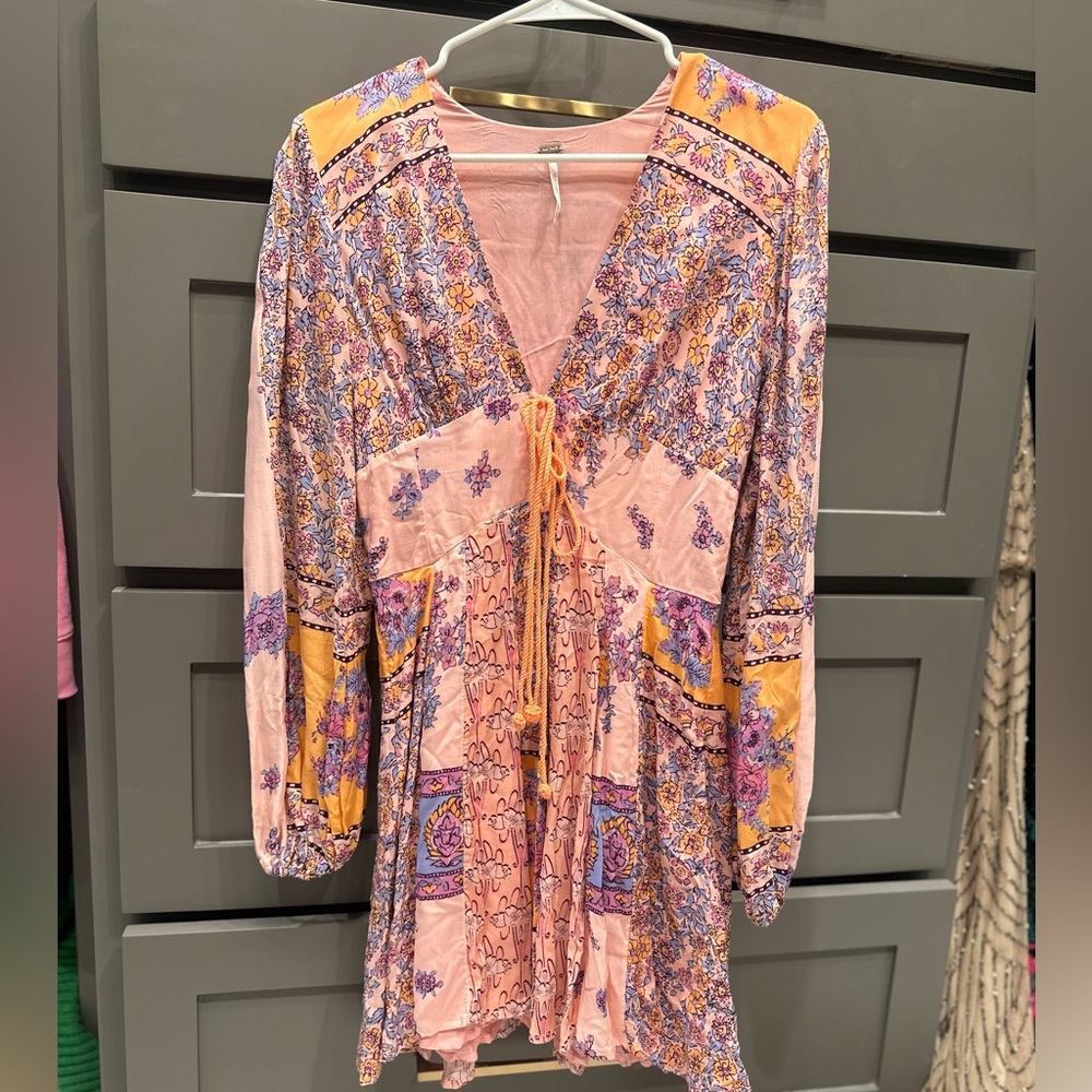 Free People Long Sleeve Mini Dress
